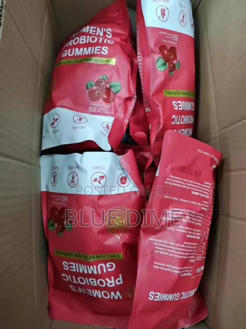 Women's Probiotic Gummies Cranberry Non-Gmo AND Sugar Free