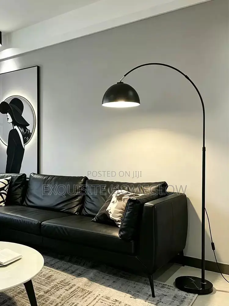 Matte Black Arc Floor Lamp Available for Purchase
