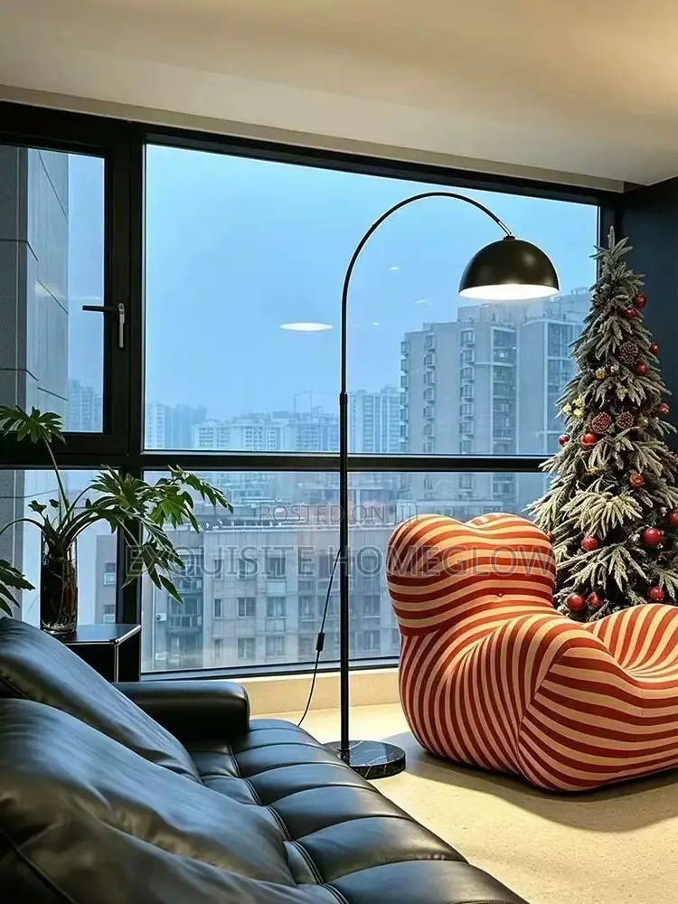 Matte Black Arc Floor Lamp Available for Purchase