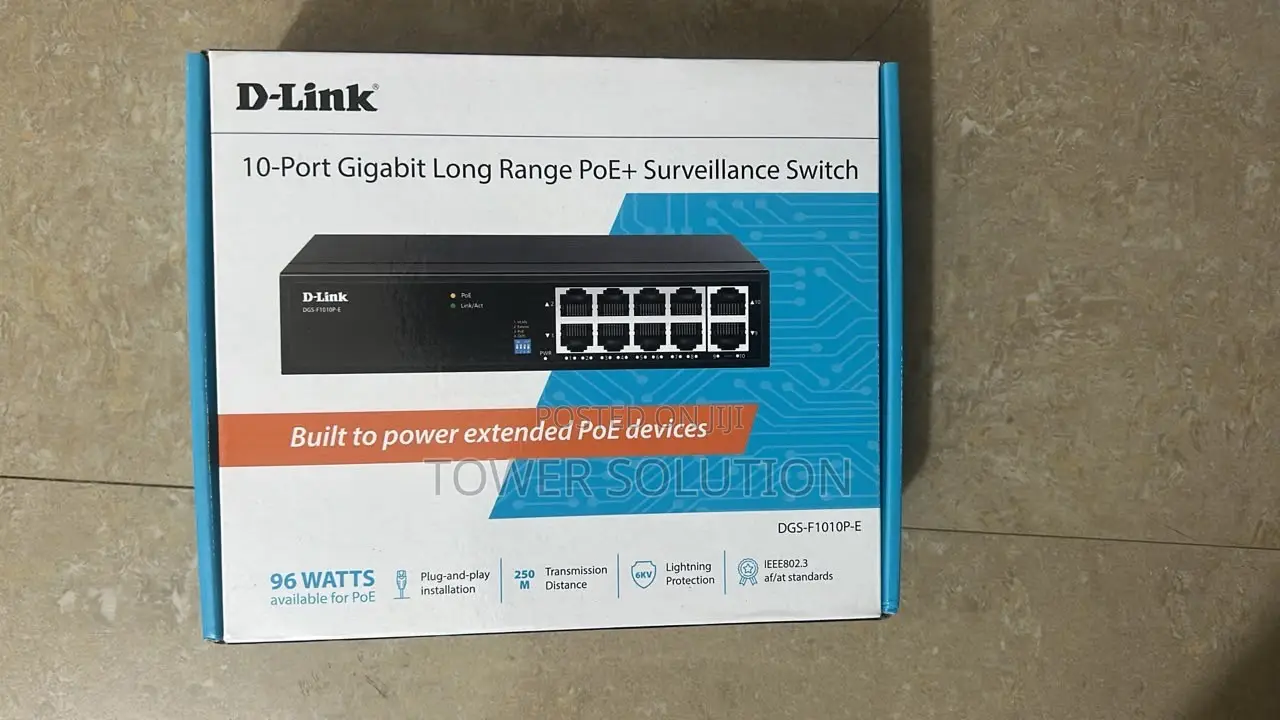 DLINK DGS1010P 8port Poe Gigabit Switch