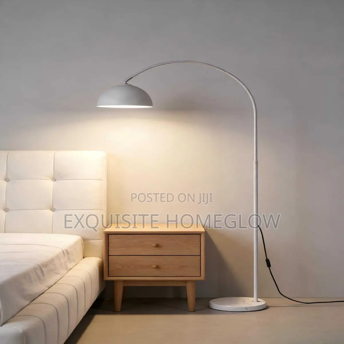 White Arc Floor Lamp Available for Purchase