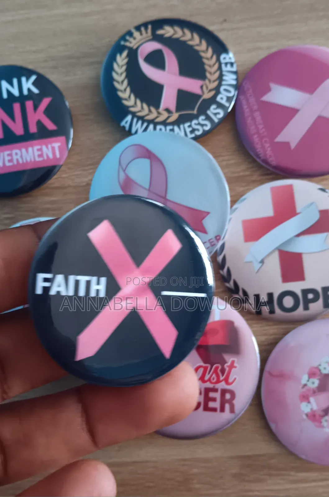 Breast Cancer Awareness Month Badge Pins