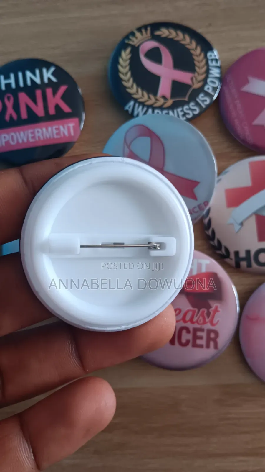 Breast Cancer Awareness Month Badge Pins
