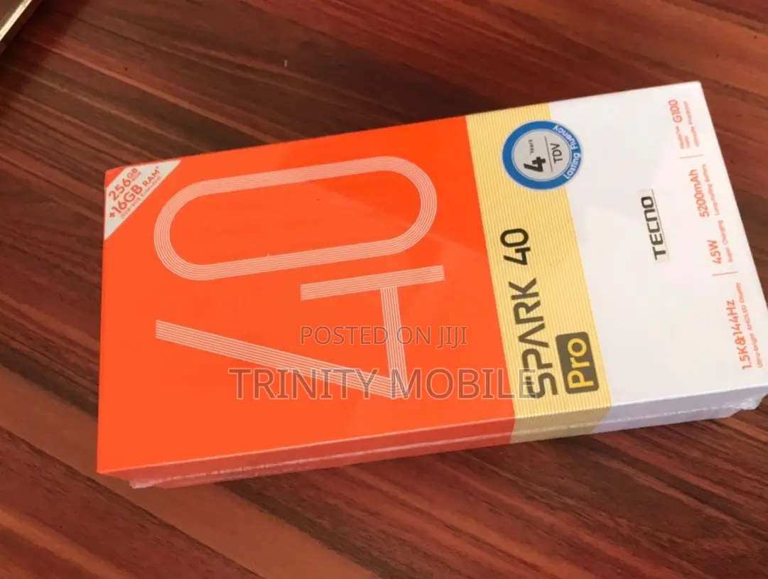 New Tecno Spark 40 Pro 256 GB Black