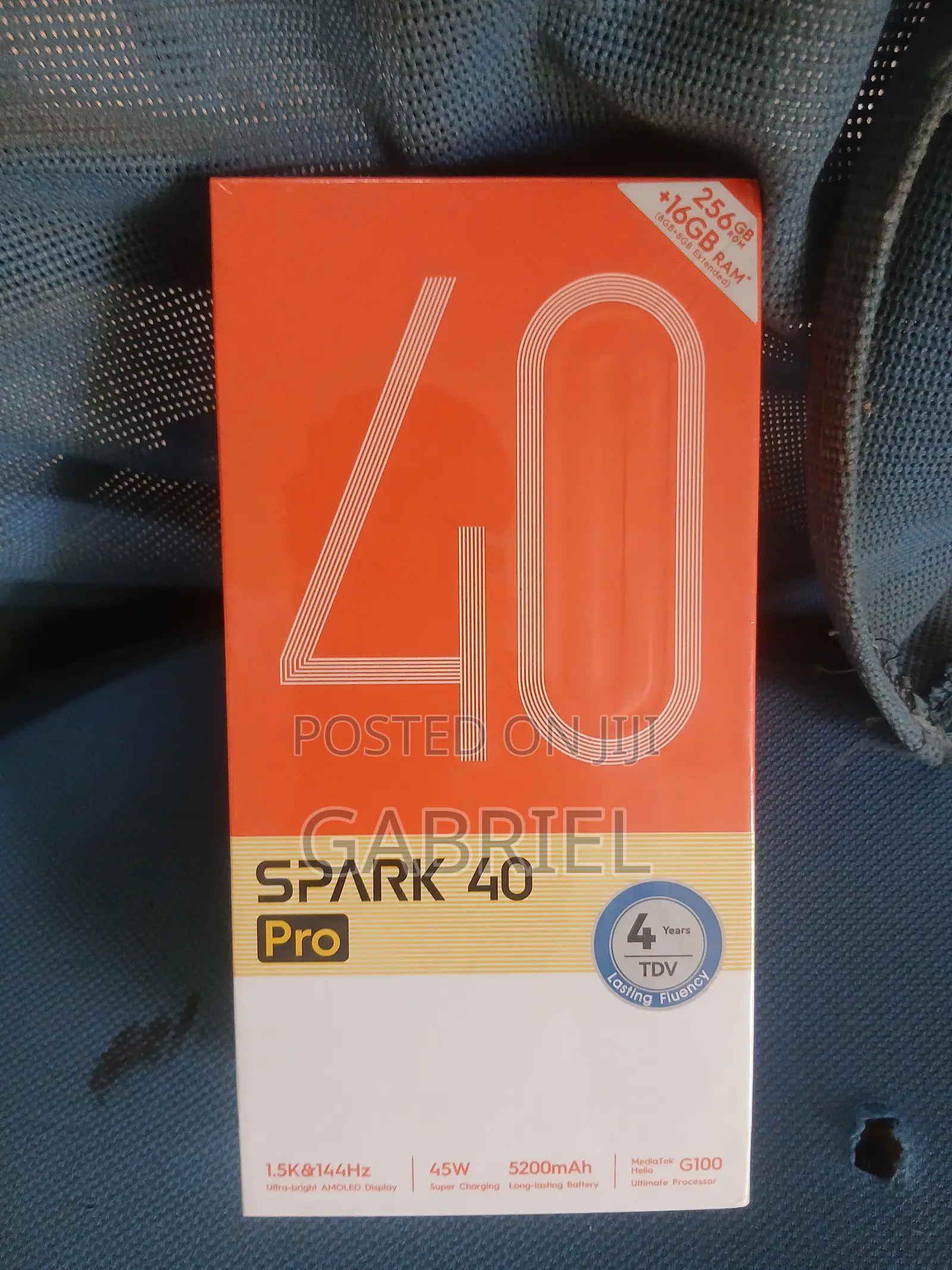 New Tecno Spark 40 Pro 256 GB Black