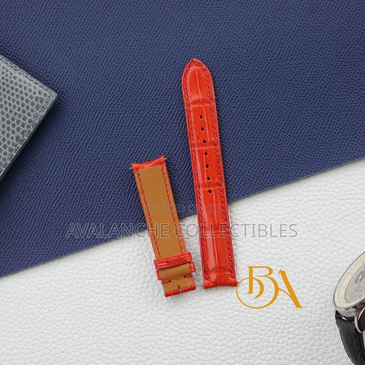 Genuine Red Leather Strap 20, 22 And