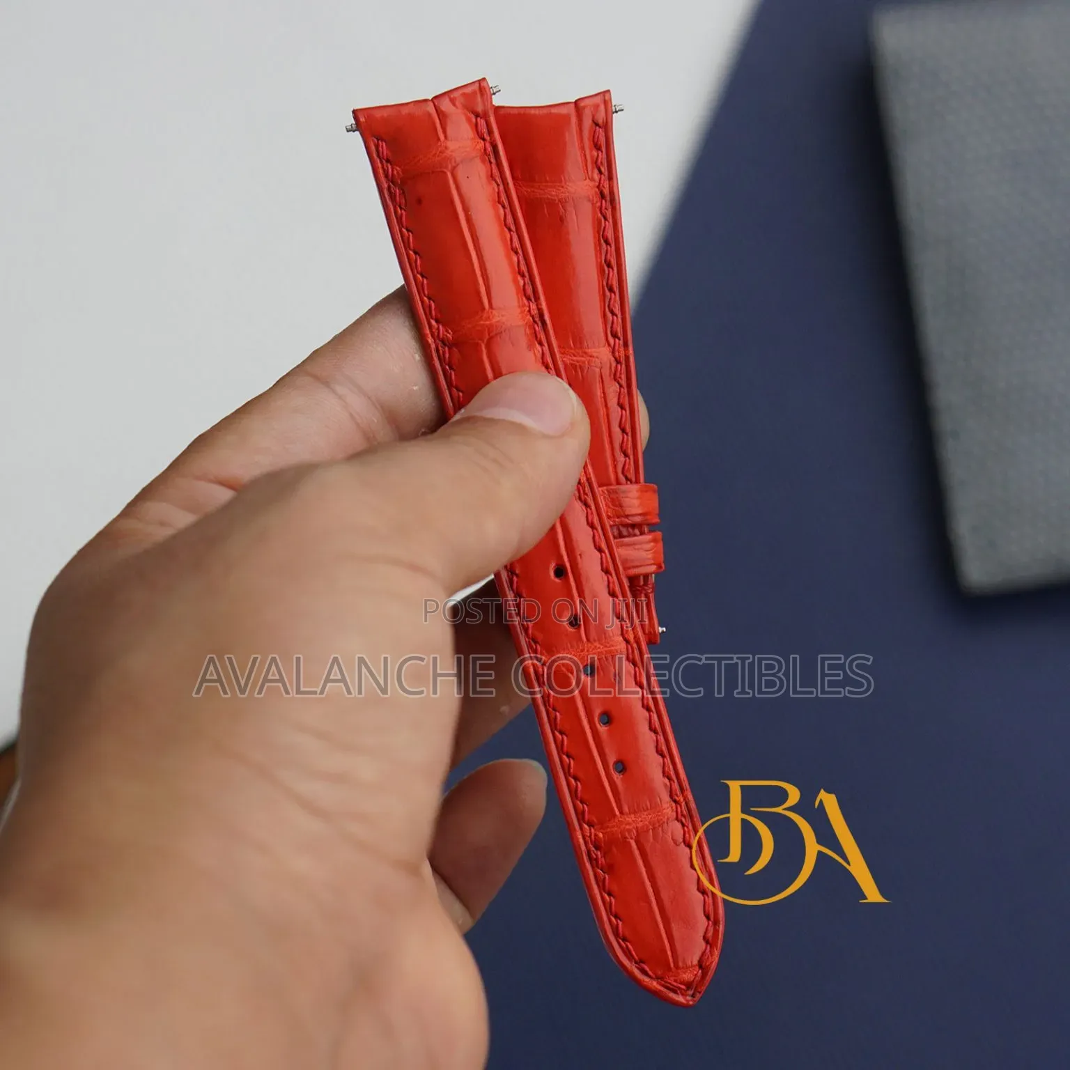 Genuine Red Leather Strap 20, 22 And