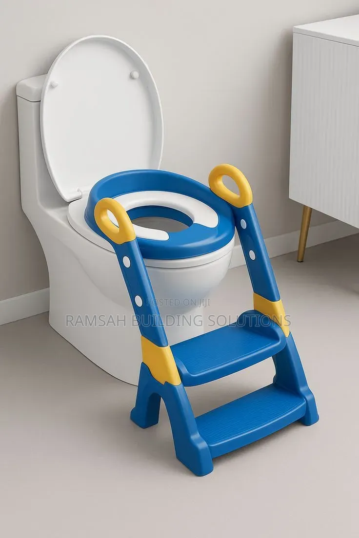 3-in-1 Kids Toilet Training Seat With Steps & Safety Handles –