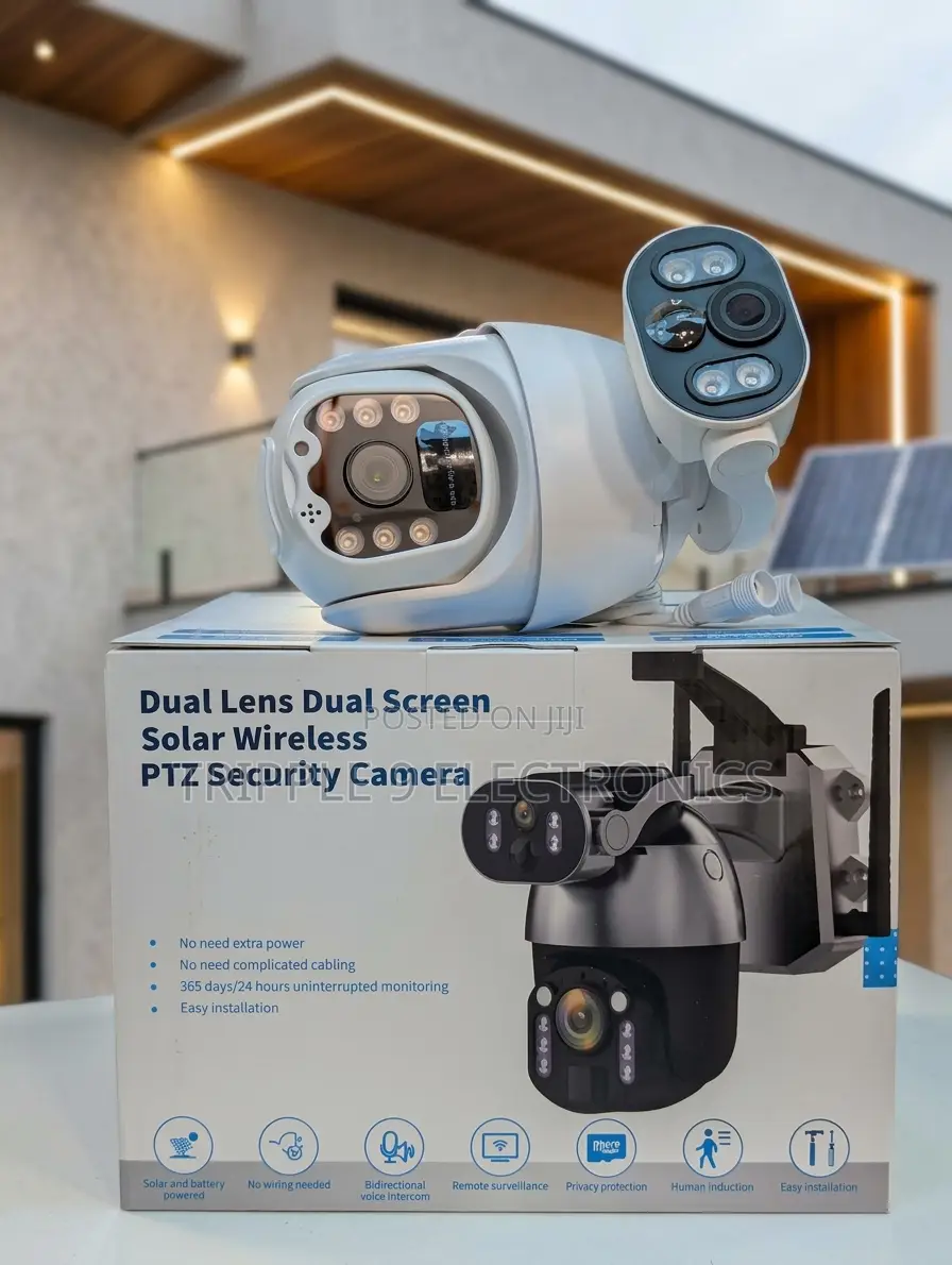 4G Solar Dual Lens High Resolution 4G PTZ CCTV Camera