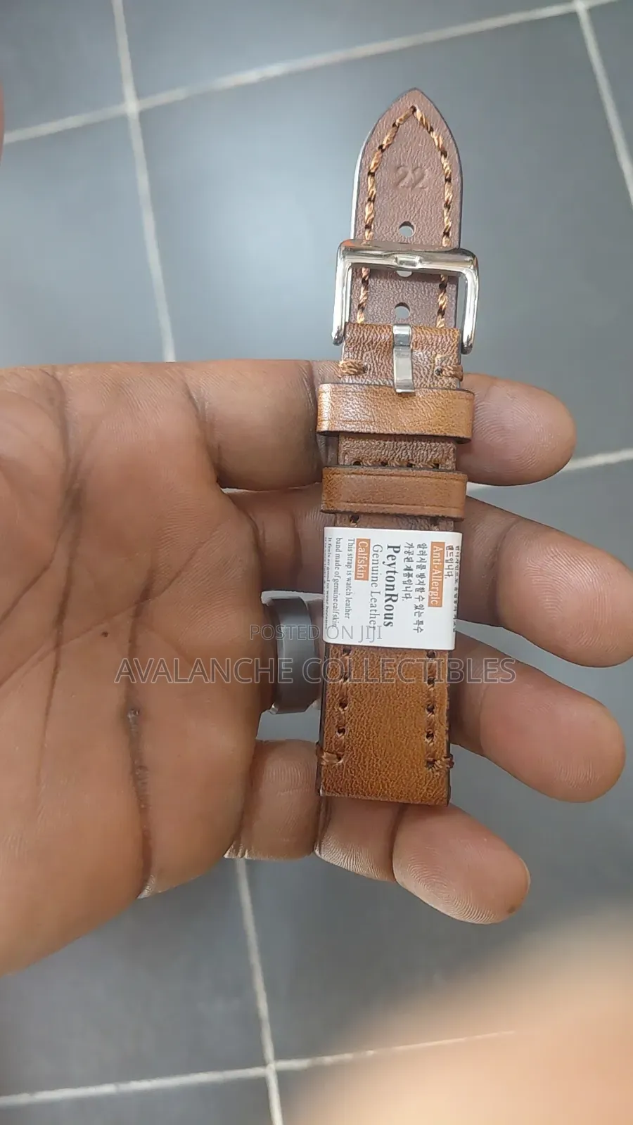 Genuine Handmade Leather Tan Strap Sizes 20, 22 and 24
