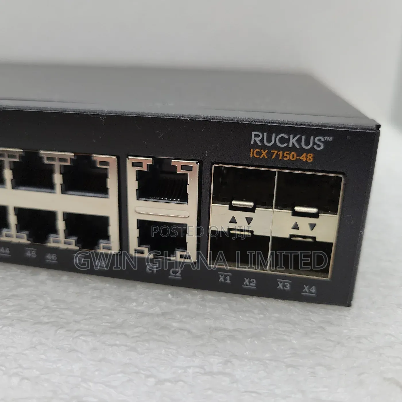 Ruckus ICX7150 Switch, 48x1G/4xSFP/Layer 3 Managed
.Type C