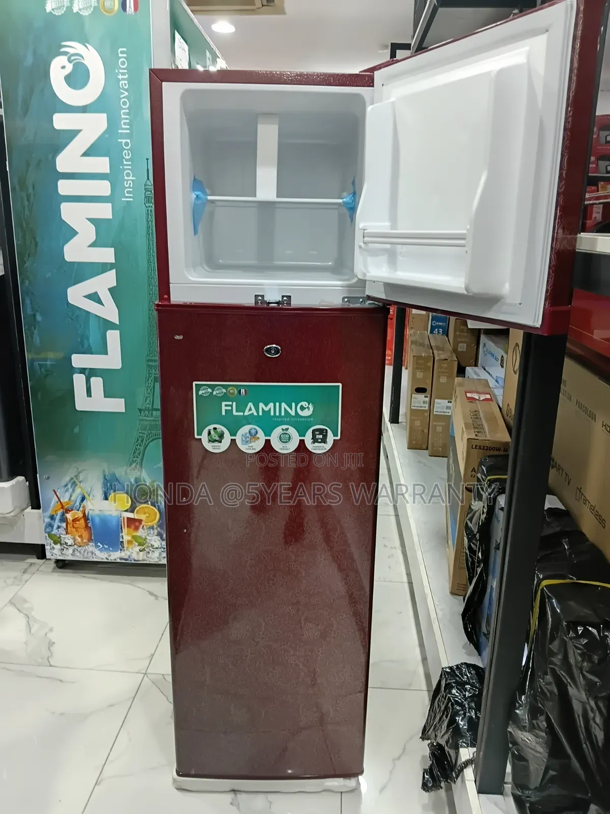 Flamino Double Door Fridge- Freeze Anything You Like