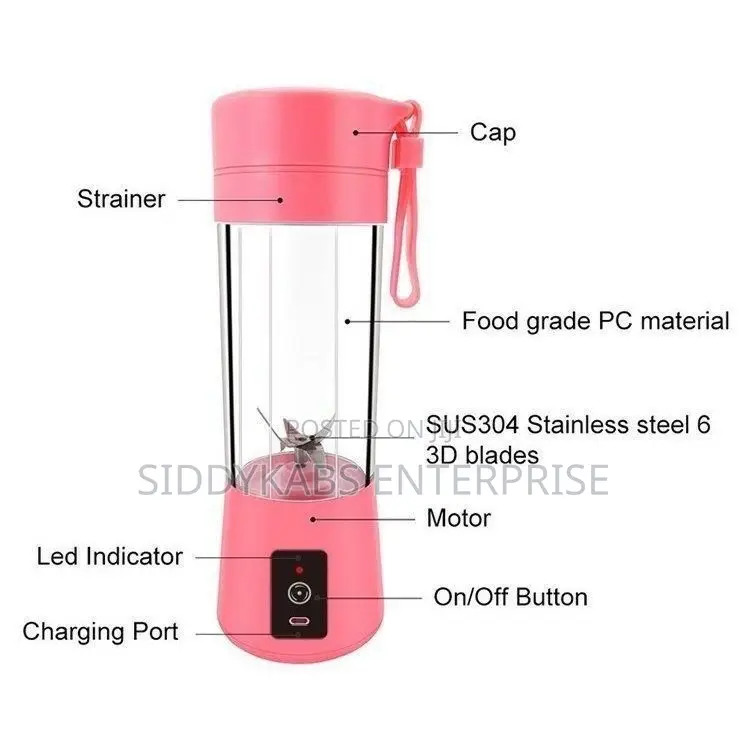 Portable Rechargeable Fruit Blender