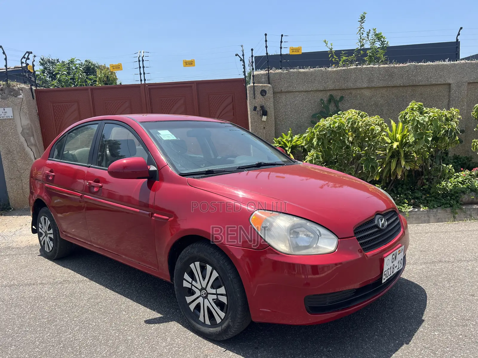 Hyundai Accent 2008 Red