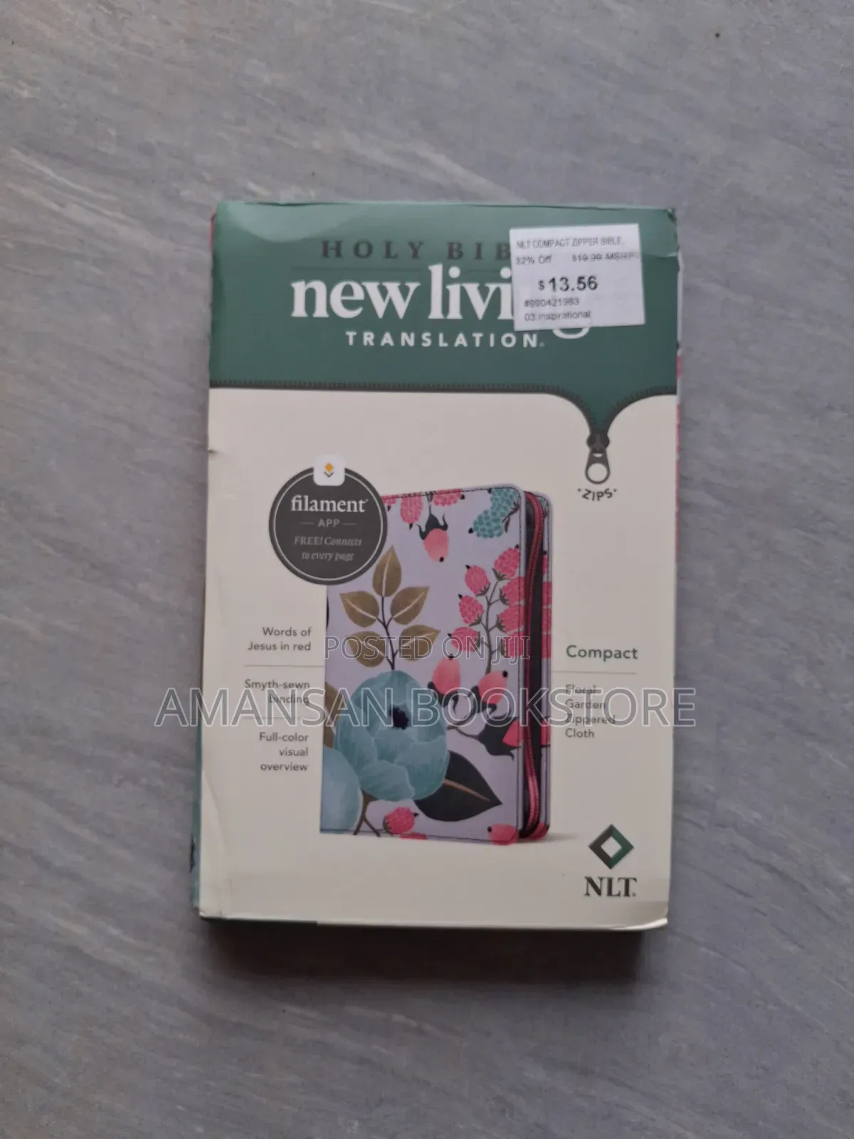 NLT Compact Zipper Bible (Tyndale)