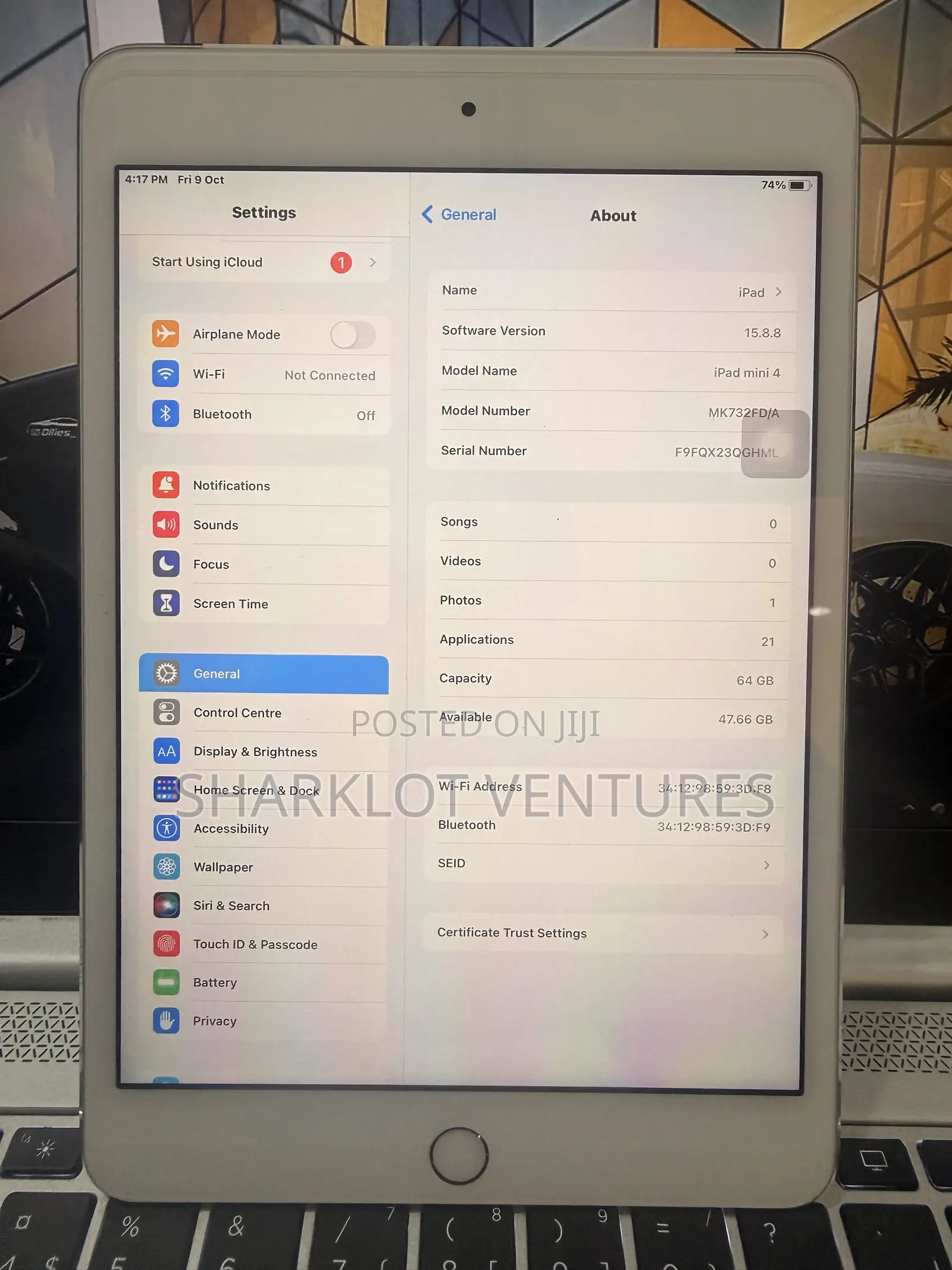 Apple iPad mini 4 64 GB White
