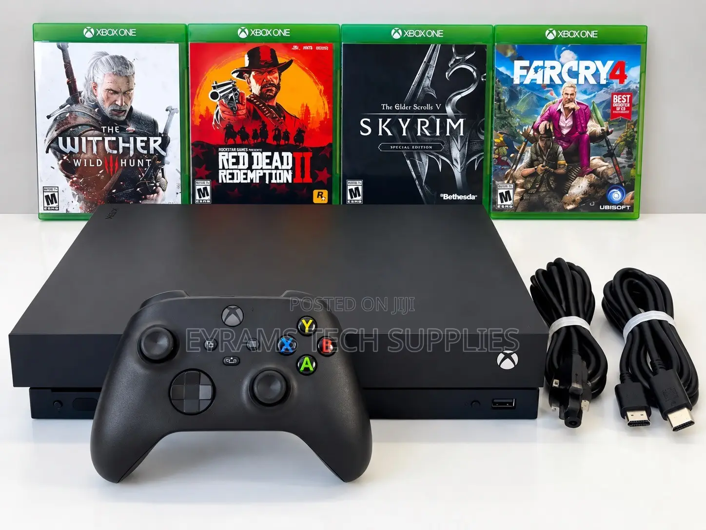 Microsoft Xbox One X 1TB Console Bundle With Controller and 4 Games