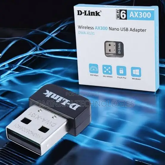 D-Link DWA-X131 AX300 Wi-Fi 6 Nano USB Wireless Adapter -
