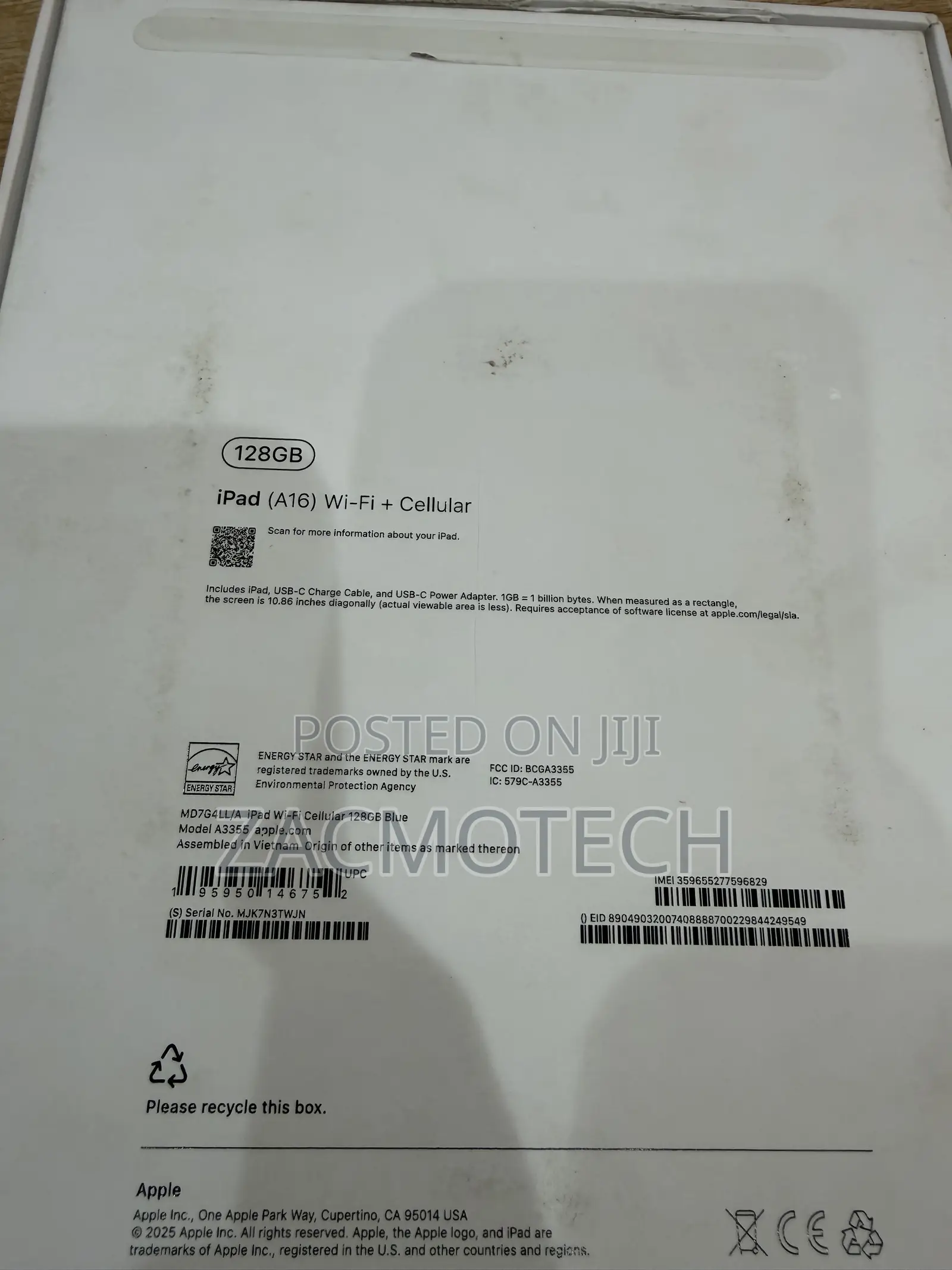 Apple iPad (2025) 128 GB Blue