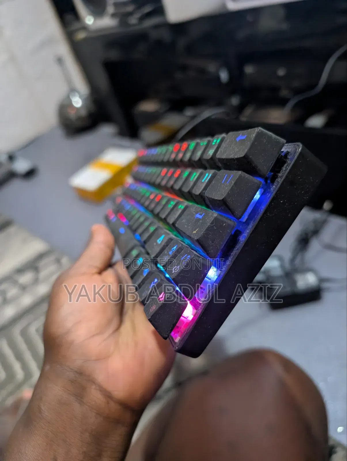 Mini Gaming RGB Keyboard Cable and Bluetooth Support