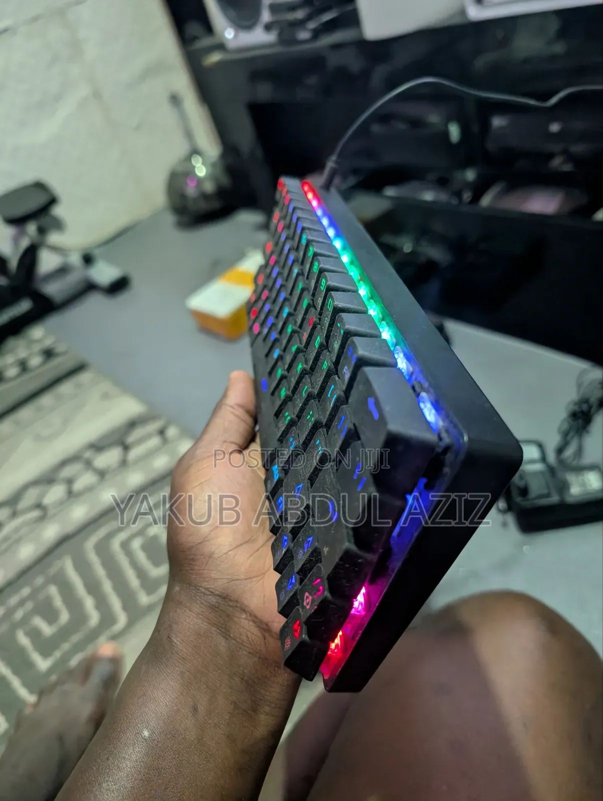 Mini Gaming RGB Keyboard Cable and Bluetooth Support