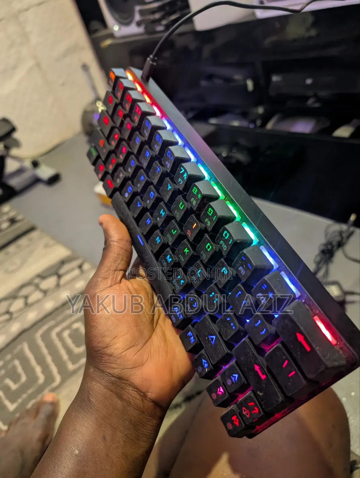 Mini Gaming RGB Keyboard Cable and Bluetooth Support