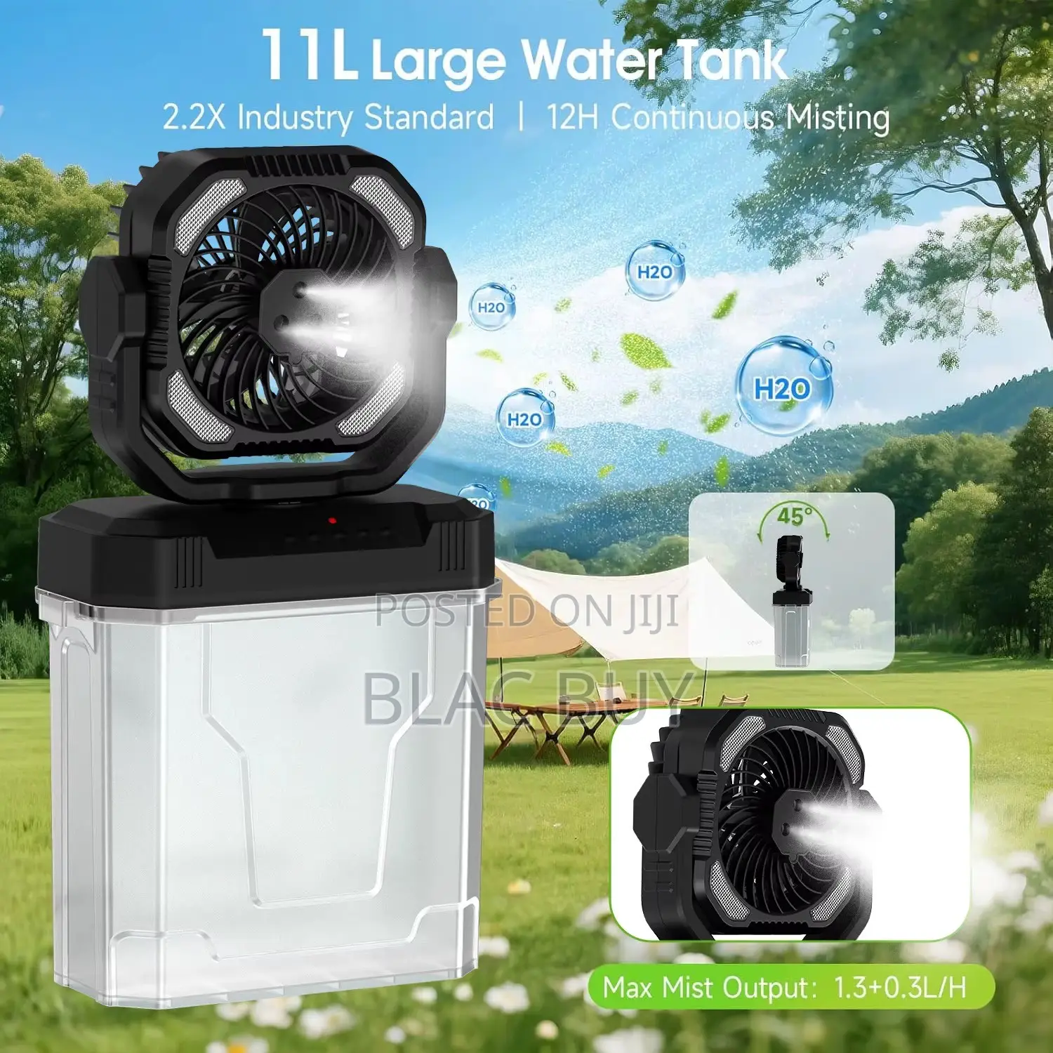 20000mAh Rechargeable Mist Fan