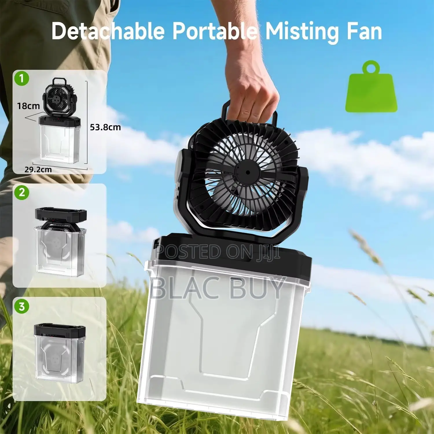 20000mAh Rechargeable Mist Fan