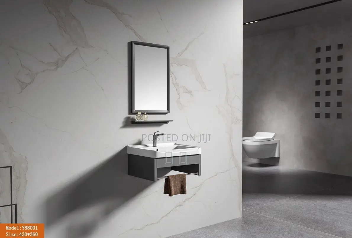 Mini Bathroom Caibinet With Mirror and Basin