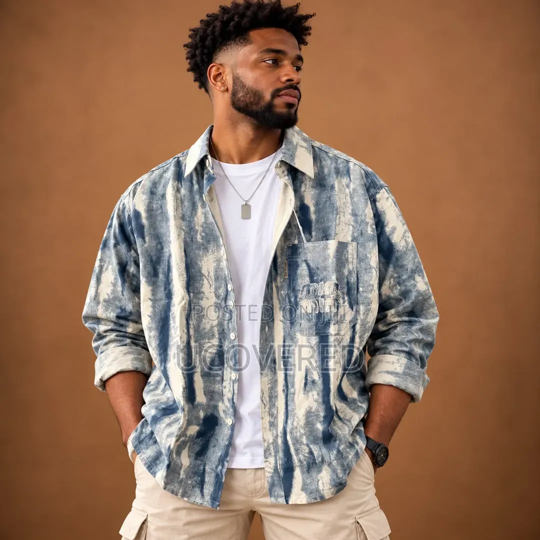 Men’s Casual Long-Sleeve Denim Shirts