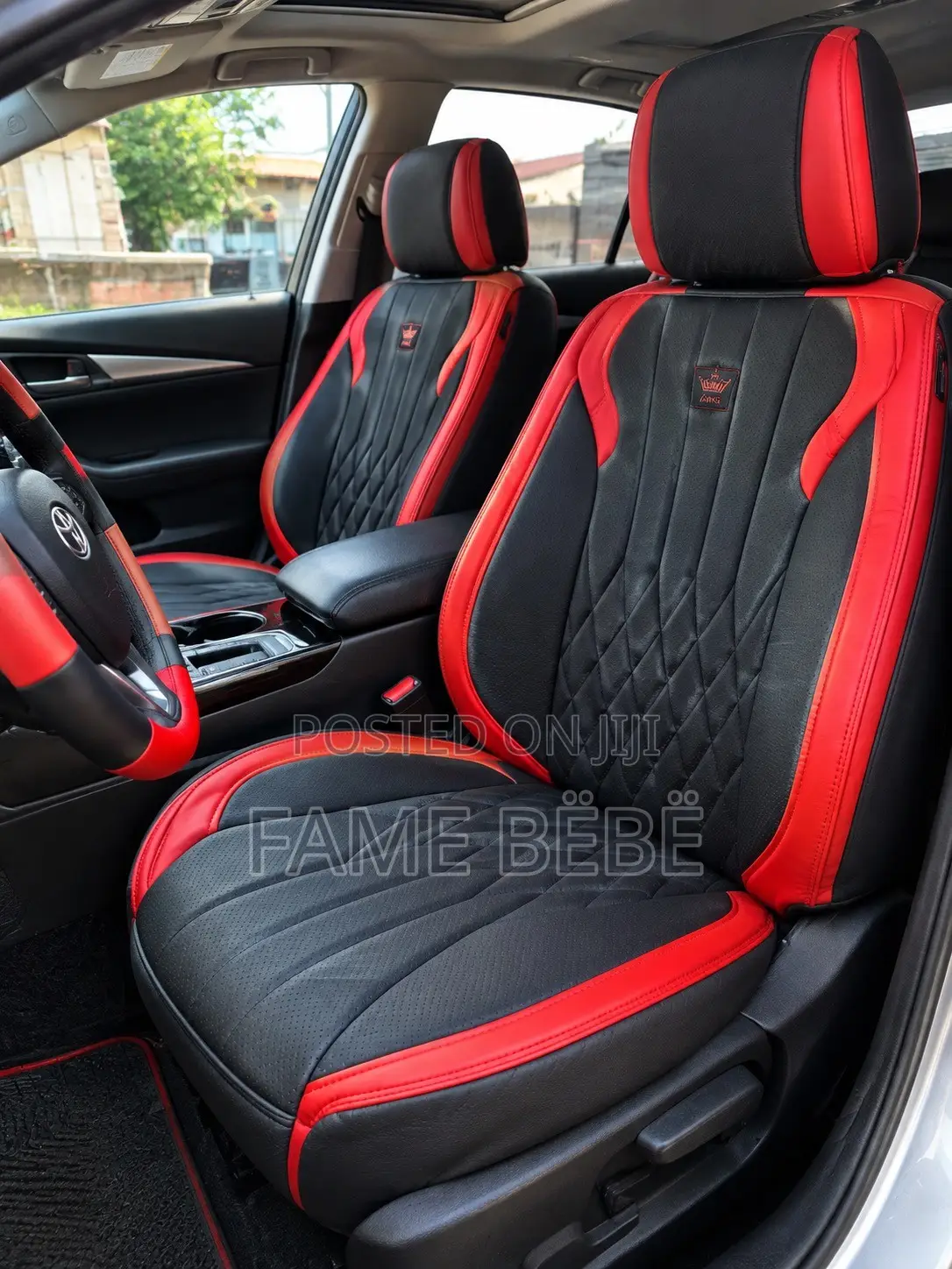 Luxury Sport Edition Car Seat Cover - Black Red
