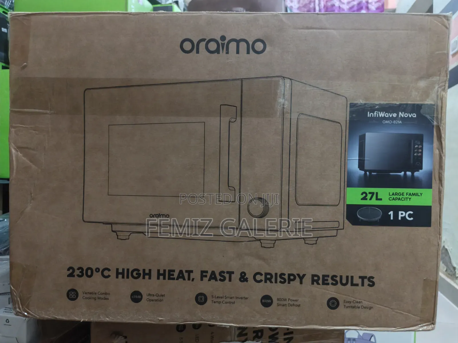 Oraimo InfiWave Nova 3in1 27L Microwave-Air Fryer-Oven Touch Control