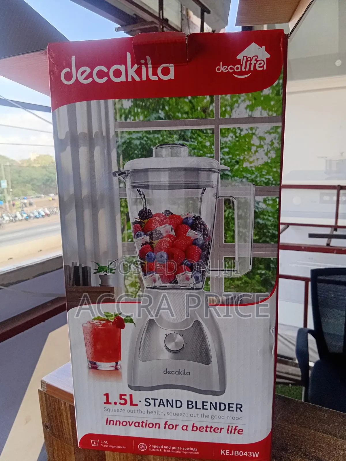 Decakila 1.5L Stand Blender Powerful Everyday Blending