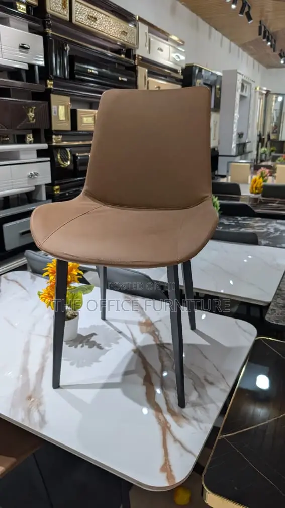 Brown Upholstered Dining & Accent Chair