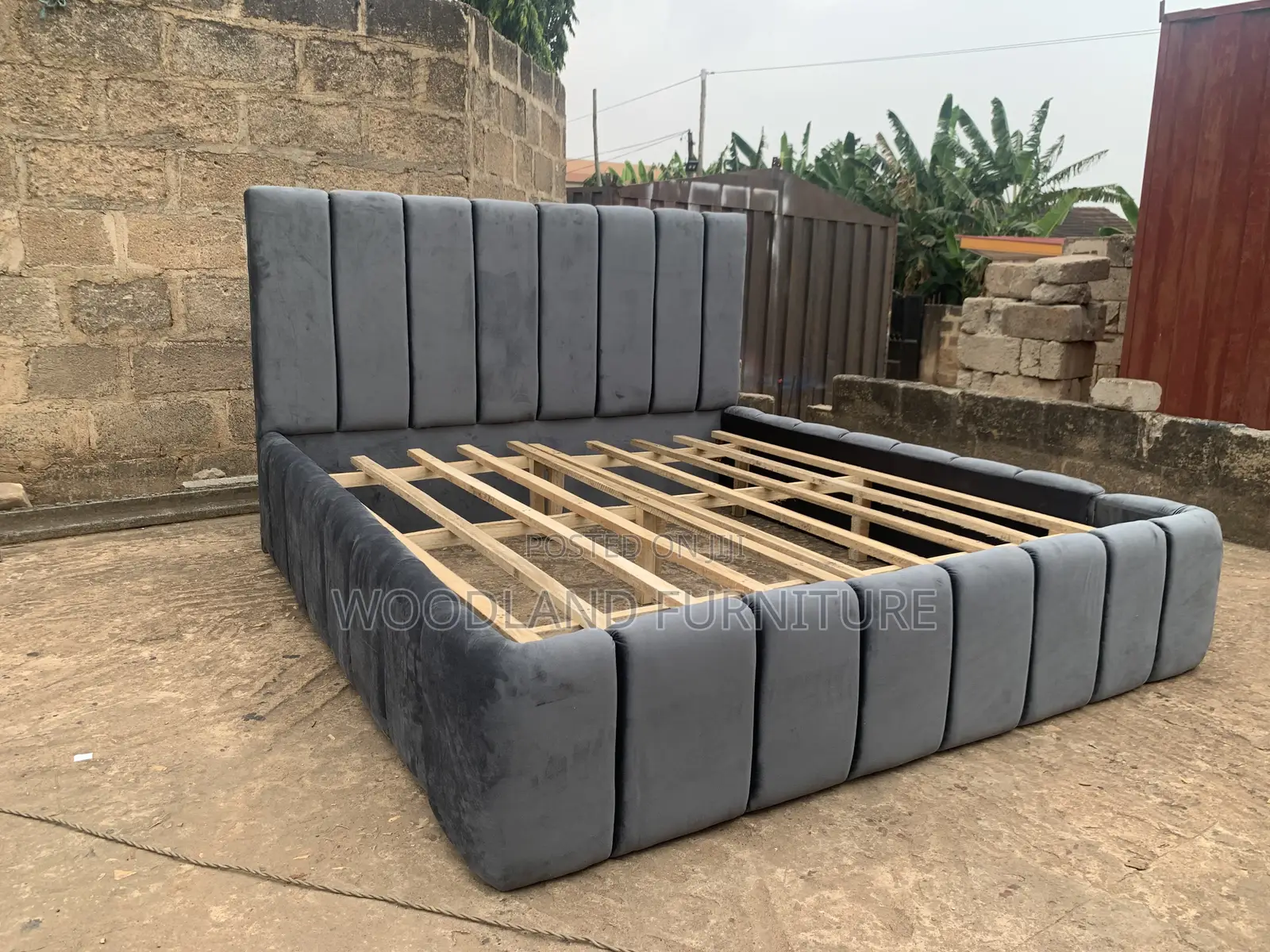 Elevate Your Bedroom With Woodland’s Modern Grey Queen Size Bed Frame