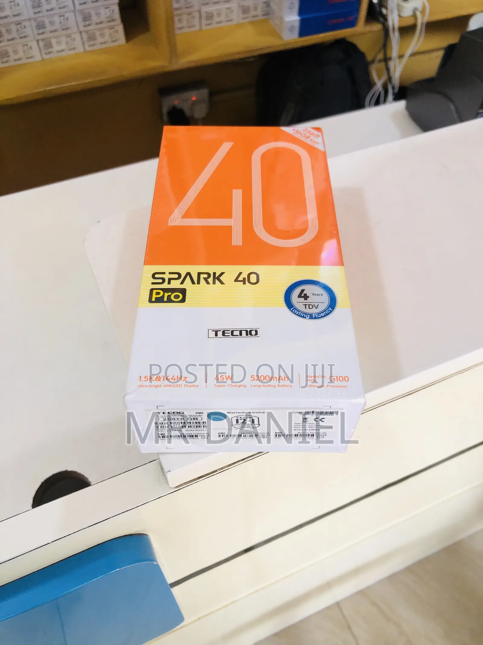 New Tecno Spark 40 Pro 256 GB Black