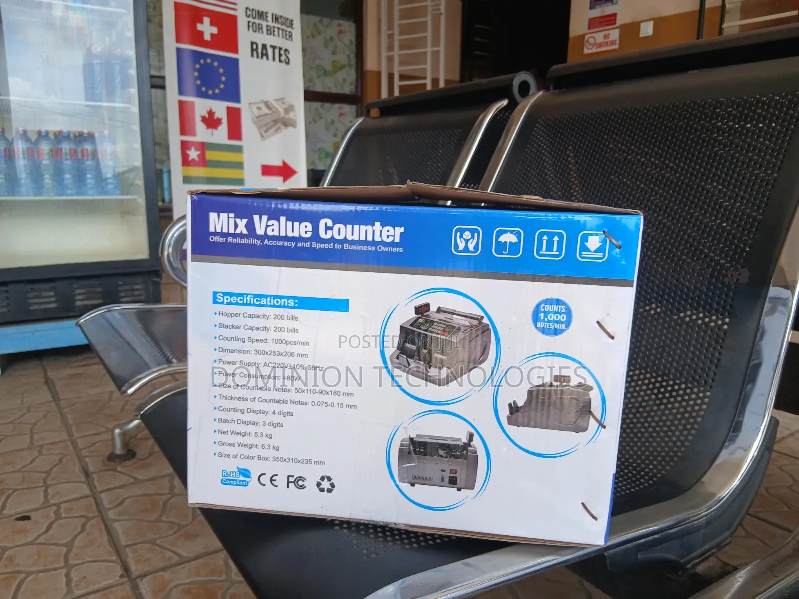 Mix Value Bill Counter With Built-in Battery