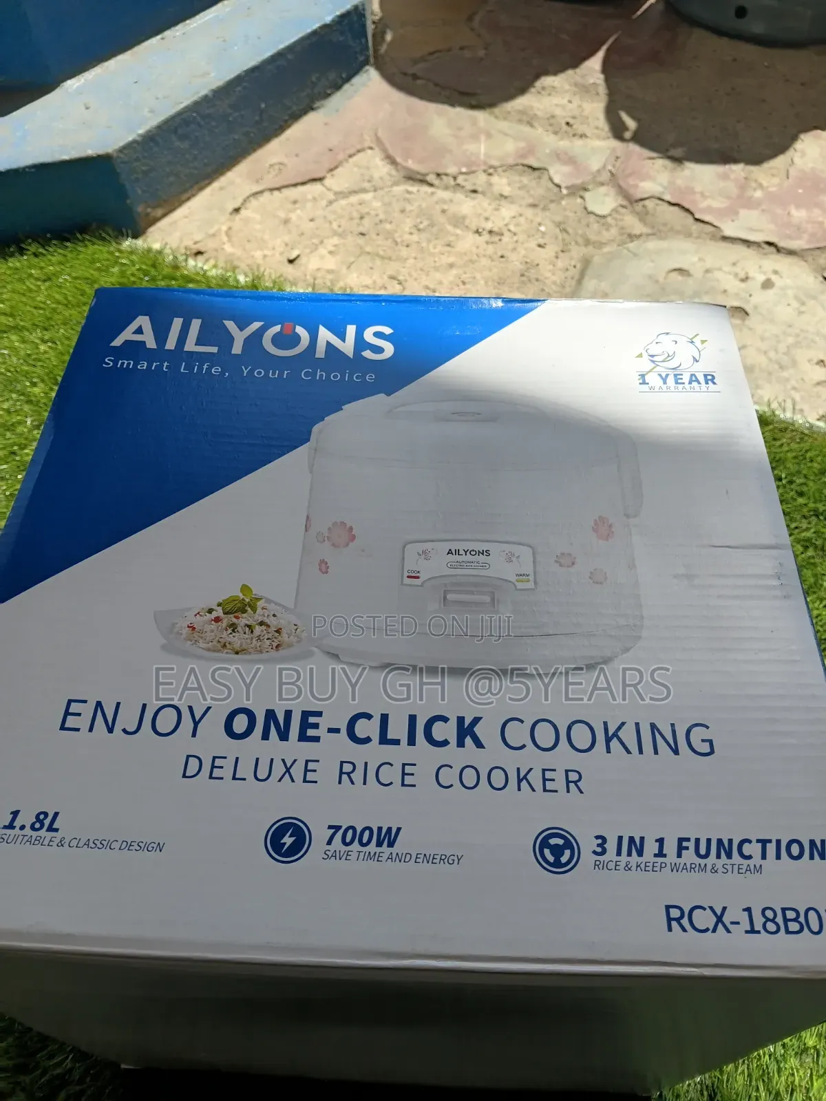 Cook Rice Fast Ailyons 1.8L Rice Cooker