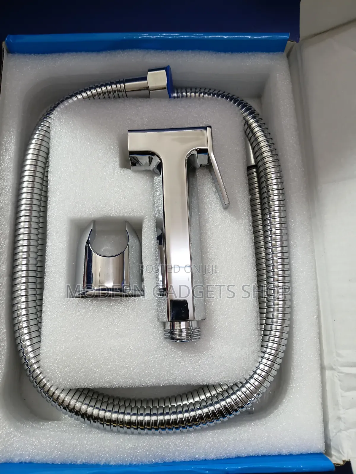 Chrome Handheld Bidet Sprayer With Flexible Stainless Steel Hose