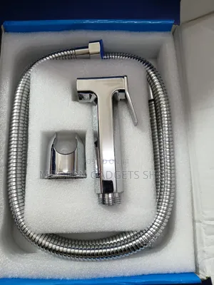 Chrome Handheld Bidet Sprayer With Flexible Stainless Steel Hose