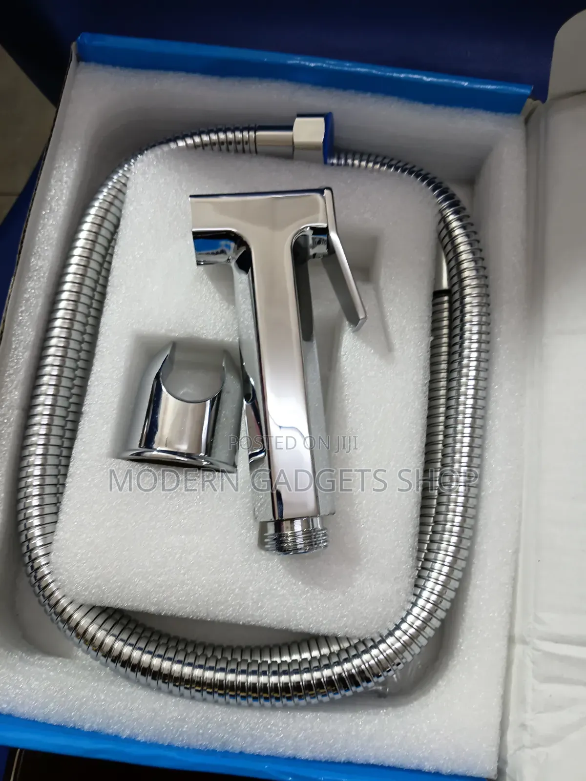 Chrome Handheld Bidet Sprayer With Flexible Stainless Steel Hose