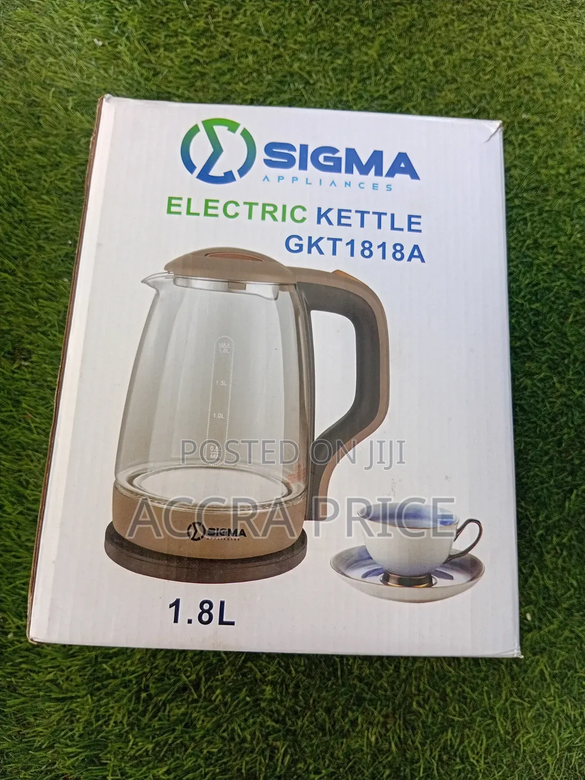 Sigma 1.8L Electric Kettle Fast and Convenient Water Boiling