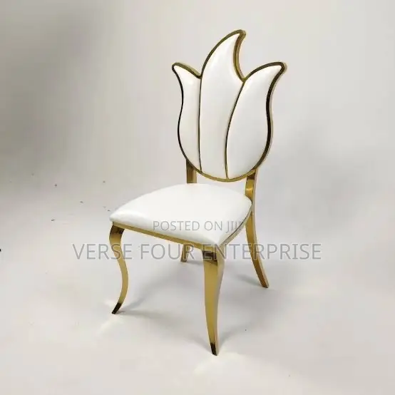 A Pair of Beautiful White and Gold Luxury/ Event / Wedding Chairs