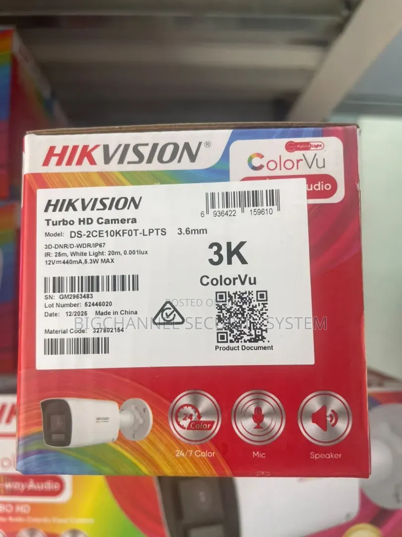 Hikvision Analog 3k 2-Way Audio Colorvu Camera