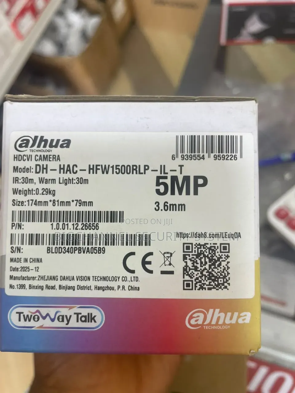 Dahua 5mp Analog Camera Bullet 2-Way Audio