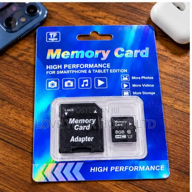 8GB TF Micro SD Memory Card With SD Card Adapter
