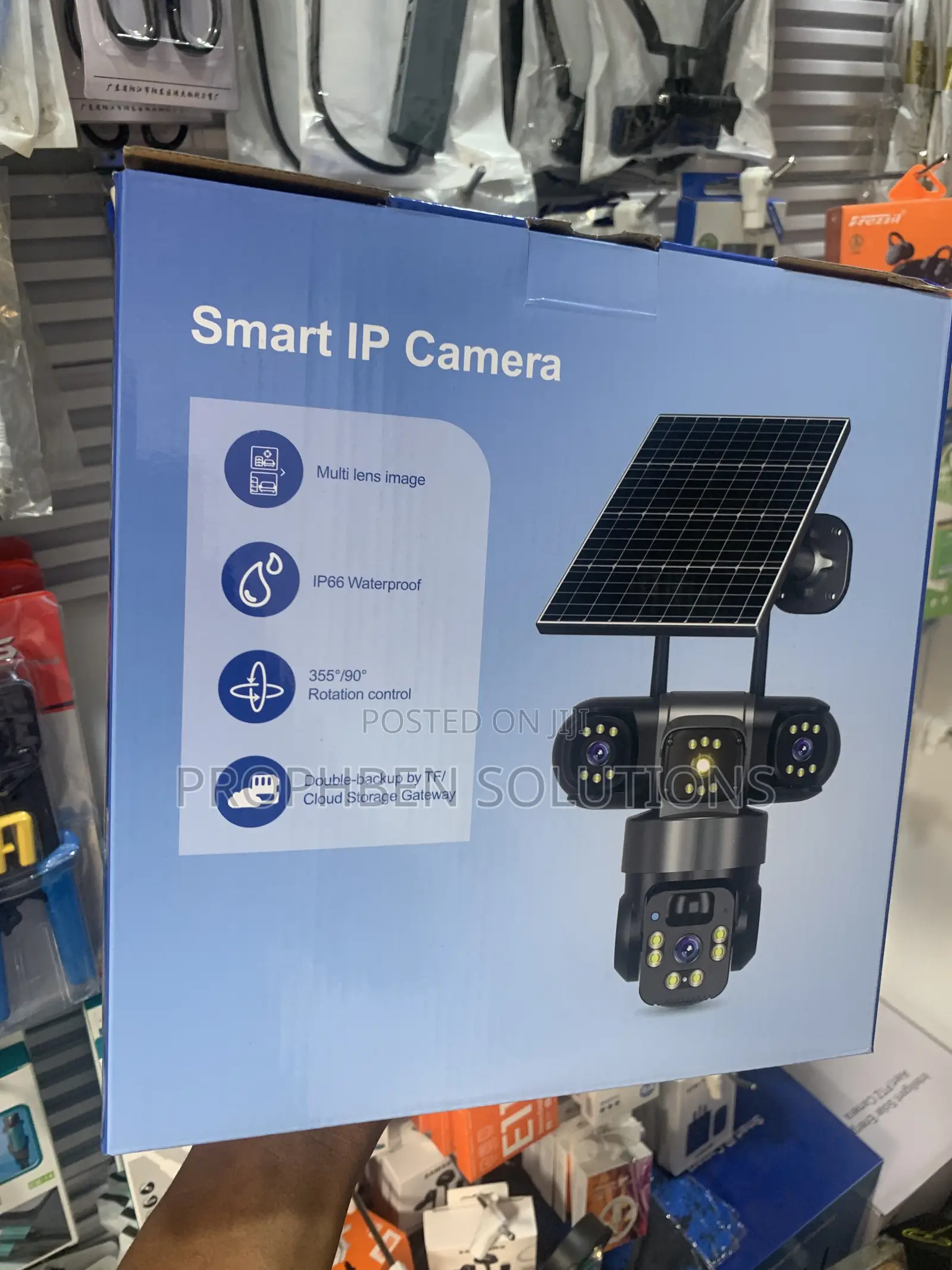 Smart IP 4G 3lens Solar CCTV Camera