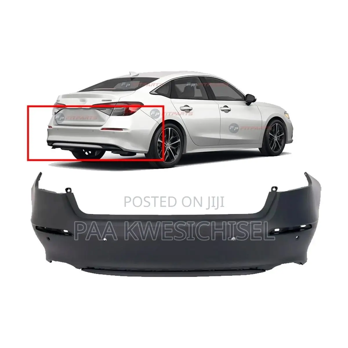 Honda Civic 2022 2023 2024 2025 Back Bumper