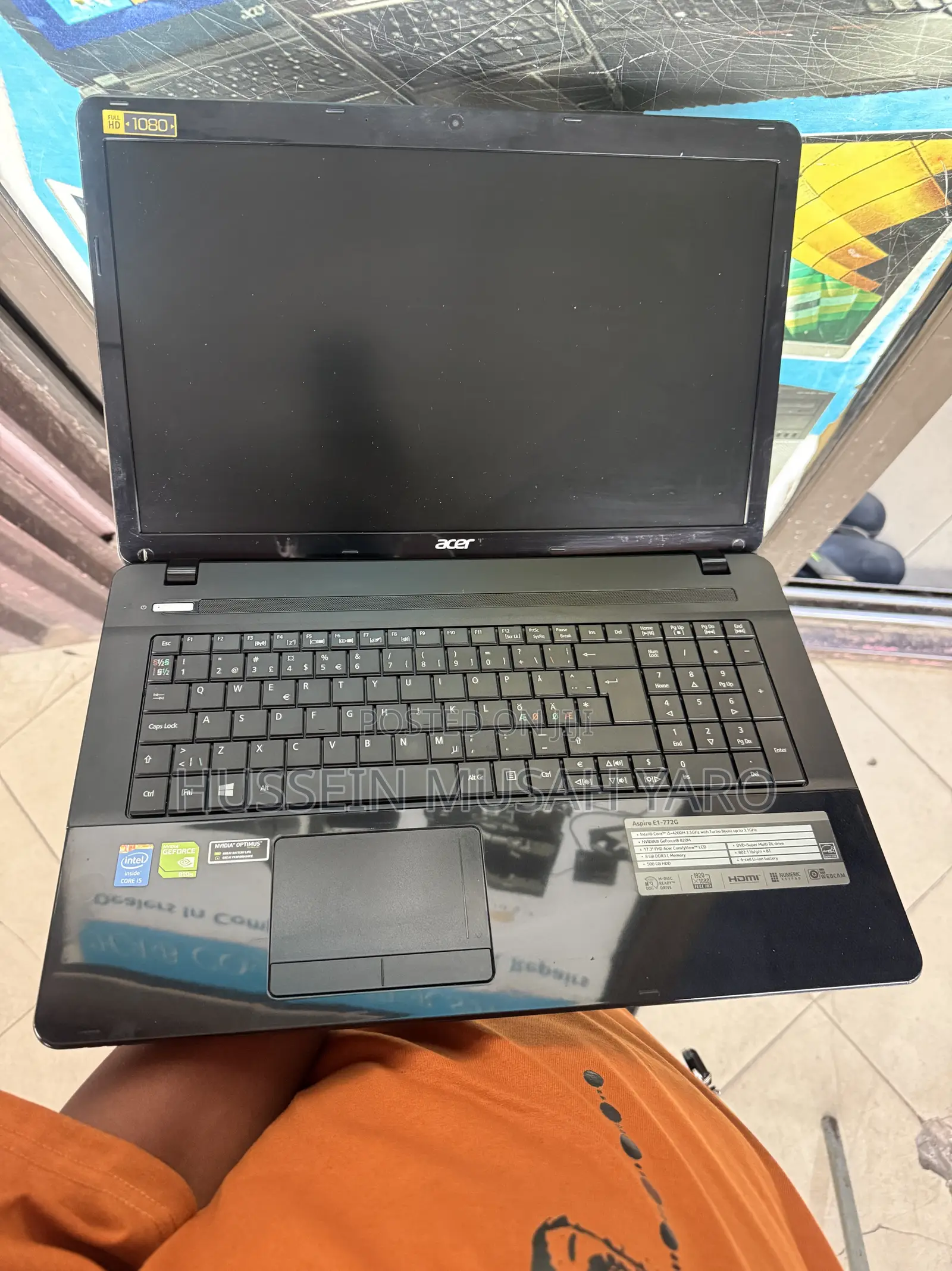 Laptop Acer Aspire E1-772G 8GB Intel Core i5 HDD 500GB
