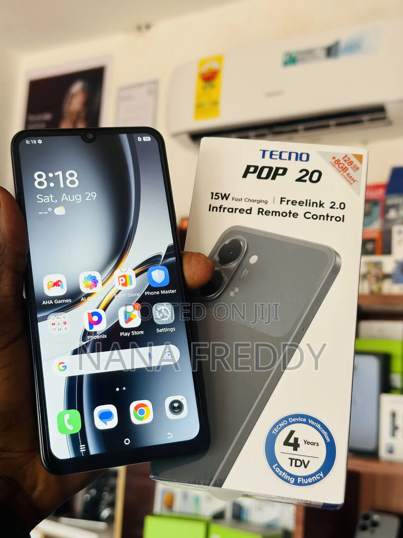 New Tecno Pop 20 128 GB Black